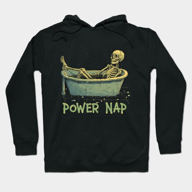 Power Nap Skeleton Hoodie by DankFutura